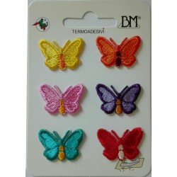 Applicazioni Termoadesive - Farfalle Colorate Piccole